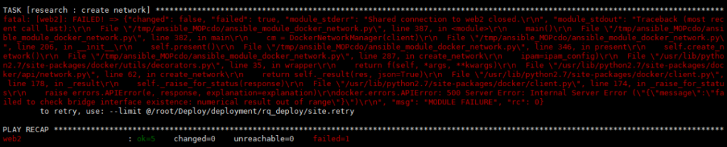 BUXSQ2RAAFOQC0NW7E4-1024x208 Docker ERROR 'Error response from daemon: failed to check bridge interface existence: numerical result out of range' 技术干货  